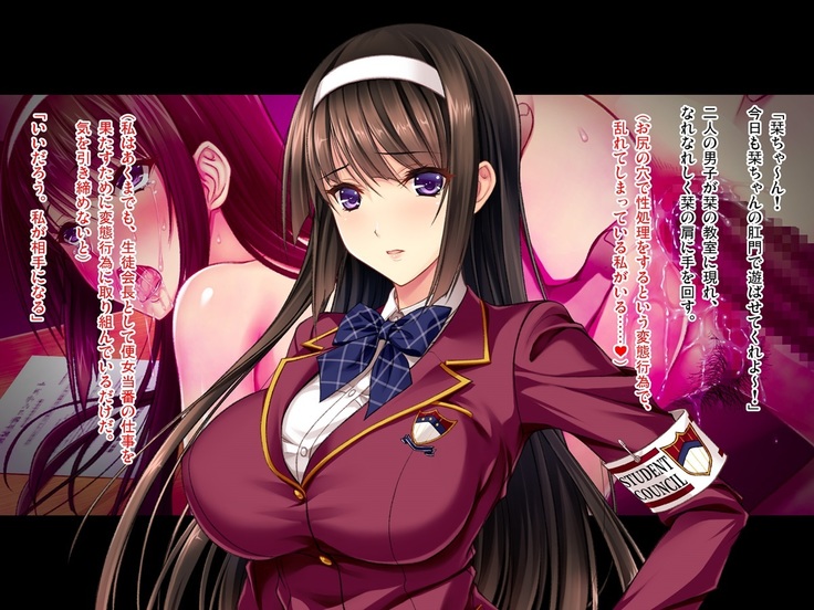 Seito Kaichou Anal Kairaku Ochi ~Kanpeki Ojousama ga Ketsu Mazo Benjo Touban ni~