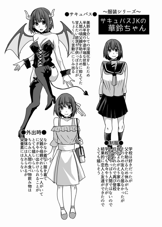 Succubus Oyako to Kyuujitsu no Machi de.