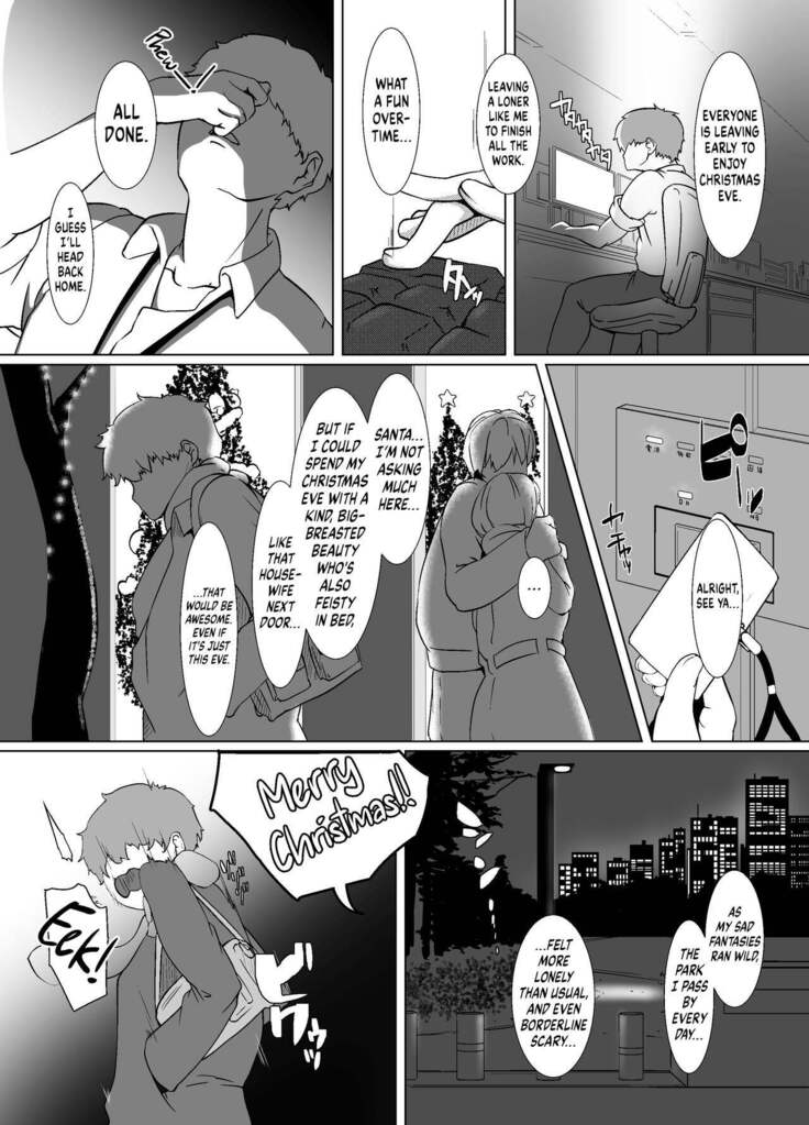 Seiya wa Otonari no Oku-san to | Spending Christmas Eve With the Housewife Next Door