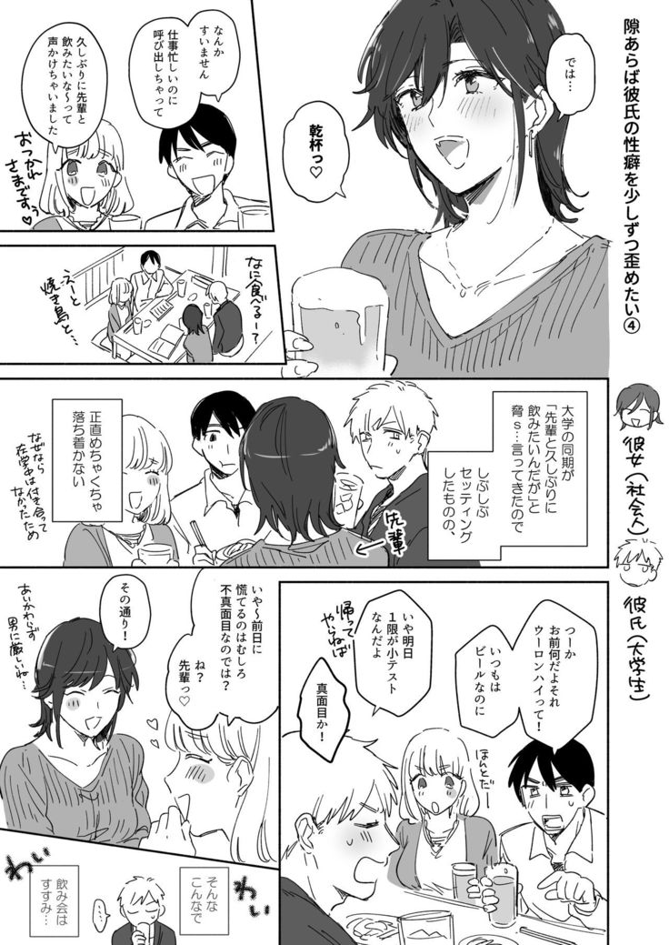 隙あらば彼氏の性癖を少しずつ歪めていこうとする女の子の漫画まとめ + 自分の同人誌の音声収録におじゃまさせていただいたレポ漫画