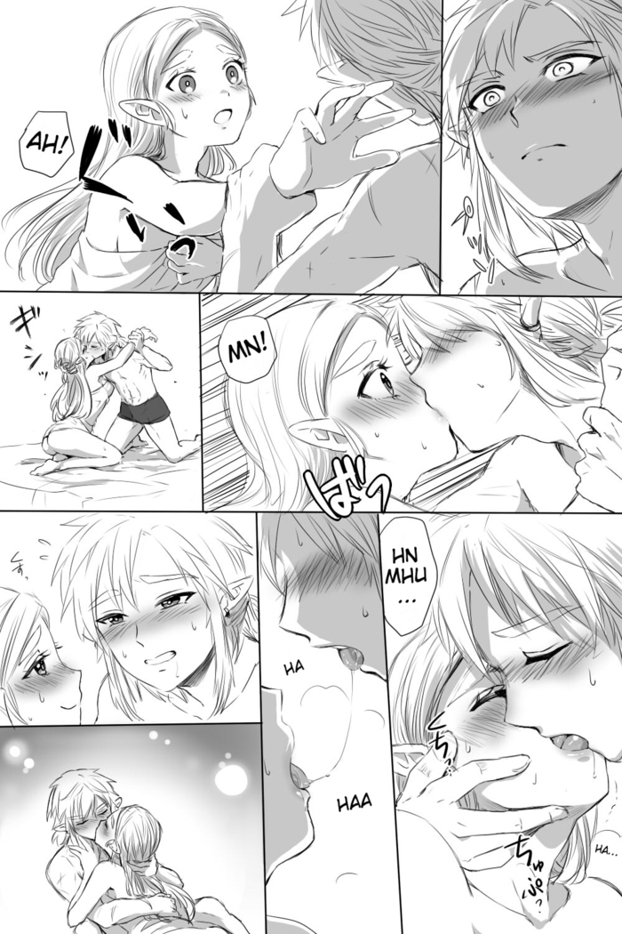 BreaWi no LinZel ga Hitasura Ichaicha Shite Sukebe na Koto Suru Manga | A BoTW manga where Link and Zelda earnestly flirt and do lewd things