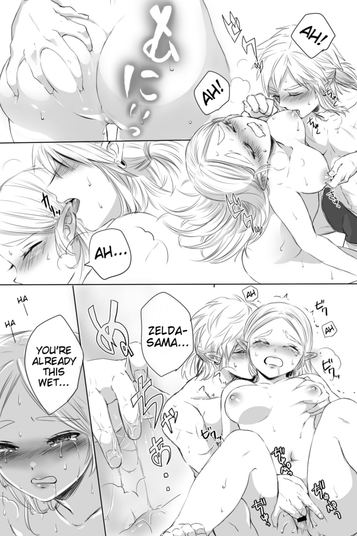 BreaWi no LinZel ga Hitasura Ichaicha Shite Sukebe na Koto Suru Manga | A BoTW manga where Link and Zelda earnestly flirt and do lewd things