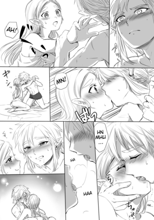 BreaWi no LinZel ga Hitasura Ichaicha Shite Sukebe na Koto Suru Manga | A BoTW manga where Link and Zelda earnestly flirt and do lewd things Page #5