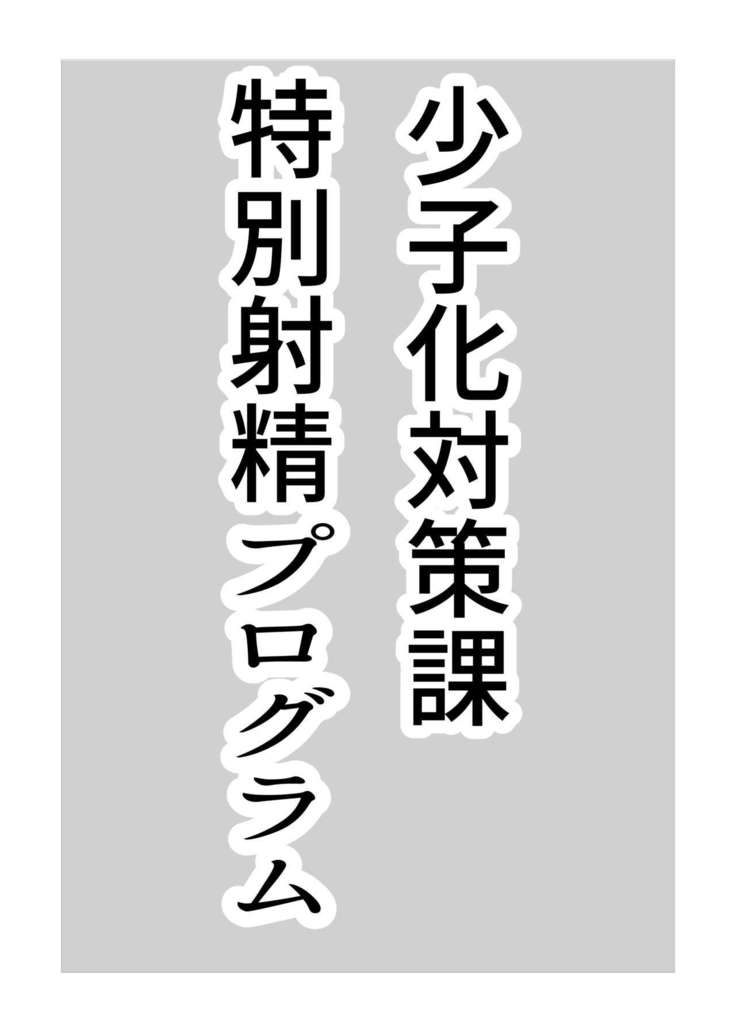 Shoushika Taisakuka Tokubetsu Shasei Program