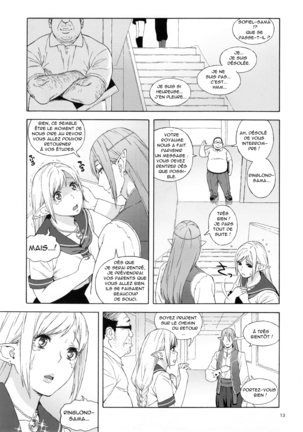 Tenkousei JK Elf 2 -Kegasareta Konyaku no Akashi- | l'étudiante elfe transferée 2 -cadeau de fiançailles- - Page 12