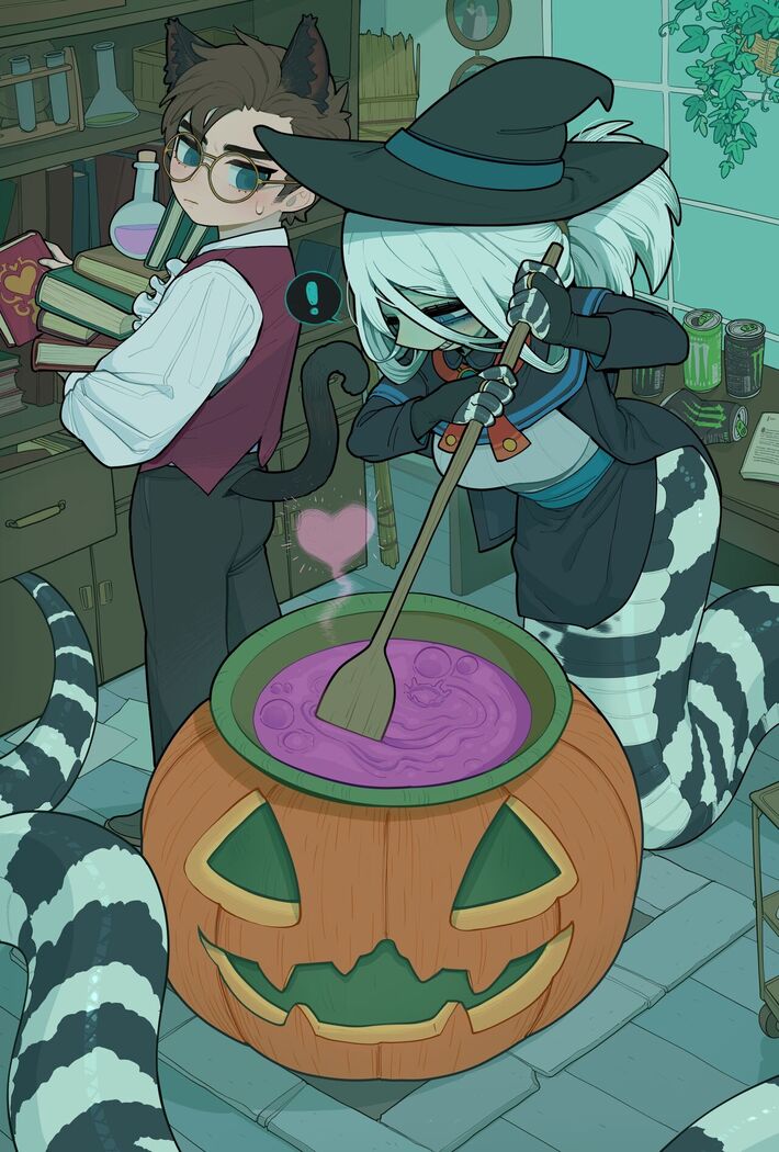Wholesome diligent husband x Lewd sleepy Snake wife