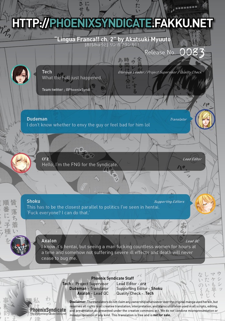 Lingua Franca!! Ch. 1-6