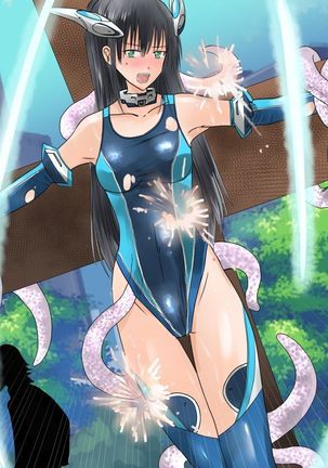Kanojo no Henshin Cos ga Kyouei Mizugi ni Shika Mienai no de, Sekai wa Kiki ni Ochiitteita. "Kyoukai Hishou Celestine Henshin Heroine Shokushu Ryoujoku CG Shuu" - Does her battlesuit looking like swimsuit cause a catastrophe? Page #209