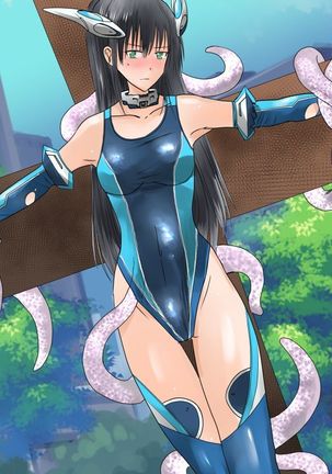 Kanojo no Henshin Cos ga Kyouei Mizugi ni Shika Mienai no de, Sekai wa Kiki ni Ochiitteita. "Kyoukai Hishou Celestine Henshin Heroine Shokushu Ryoujoku CG Shuu" - Does her battlesuit looking like swimsuit cause a catastrophe? Page #204