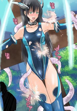 Kanojo no Henshin Cos ga Kyouei Mizugi ni Shika Mienai no de, Sekai wa Kiki ni Ochiitteita. "Kyoukai Hishou Celestine Henshin Heroine Shokushu Ryoujoku CG Shuu" - Does her battlesuit looking like swimsuit cause a catastrophe? Page #66
