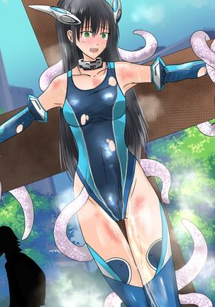 Kanojo no Henshin Cos ga Kyouei Mizugi ni Shika Mienai no de, Sekai wa Kiki ni Ochiitteita. "Kyoukai Hishou Celestine Henshin Heroine Shokushu Ryoujoku CG Shuu" - Does her battlesuit looking like swimsuit cause a catastrophe? Page #213