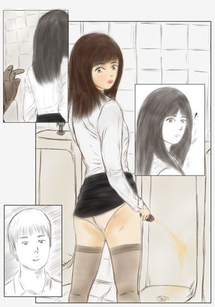 Crossdress teacher in toilet :  toilet rape Page #8