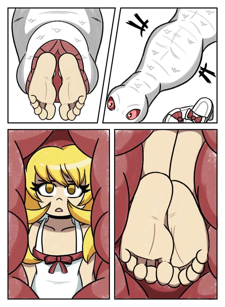 Oshino Shinobu as a prey