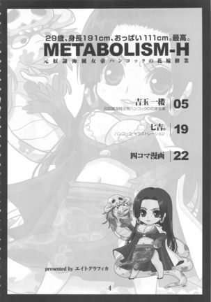 Metabolism-H Moto Dorei Kaizoku Jotei Hancock no Hanayome Shiyugyou - Page 3