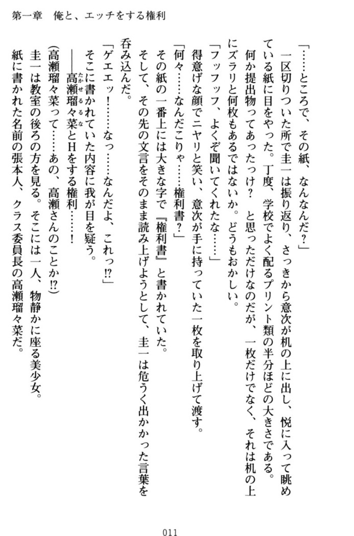 俺とエッチをする権利書が出回ってラッキースケベが無双すぎる