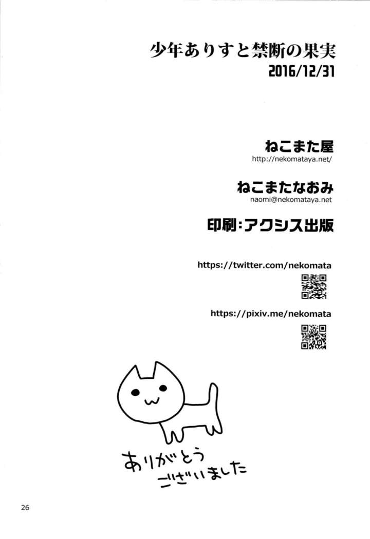 Shounen Arisu to Kindan no Kajitsu
