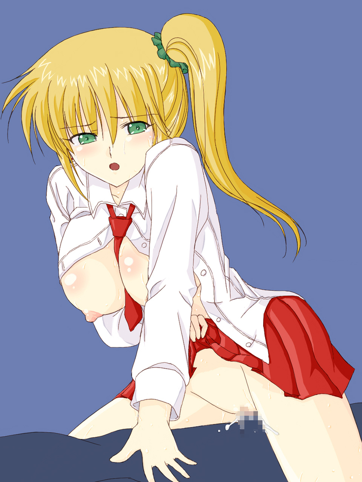 金髪巨乳女子○生に筆下ろしをお願いしてみた。