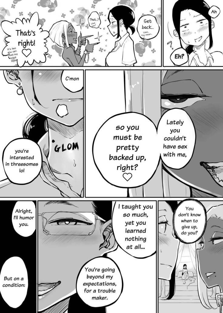 Sparta Sensei ga Oshiego no Bitch Gal ni Ecchi na Koto Sareru Hanashi 3 | The Story of a Strict Teacher Who Got Fucked by Her Gyaru Bitch Student #3