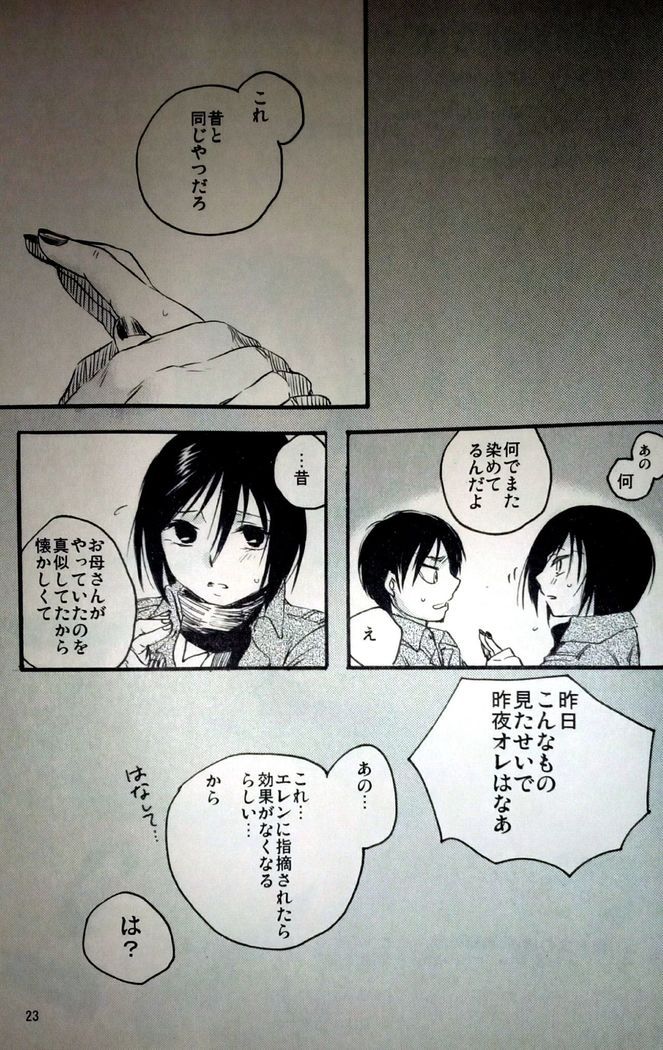 21-sai to 9-sai no Mikasa ni Aisarete Yoru mo Nemurenai Eren no Hanashi