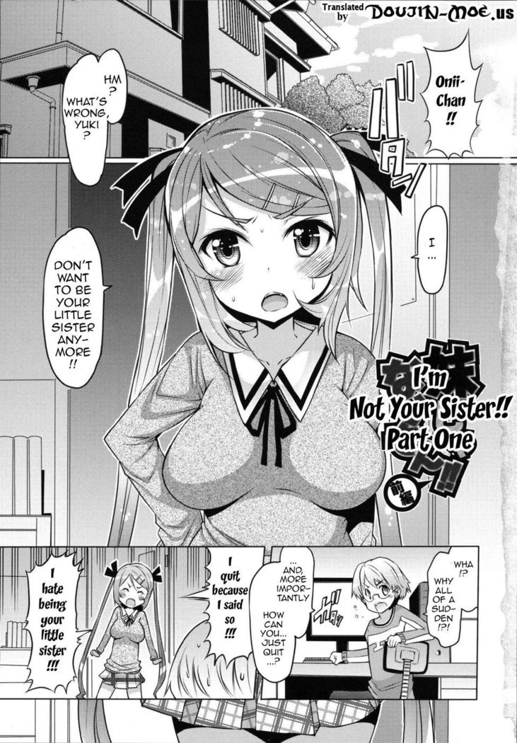 I'm not your sister!! Part 1 + Conclusion
