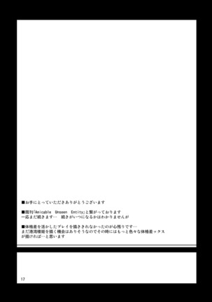 Yuukouteki na Shoutai Fumei no Sonzai 2 | Amicable Unseen Entity 2 Page #17