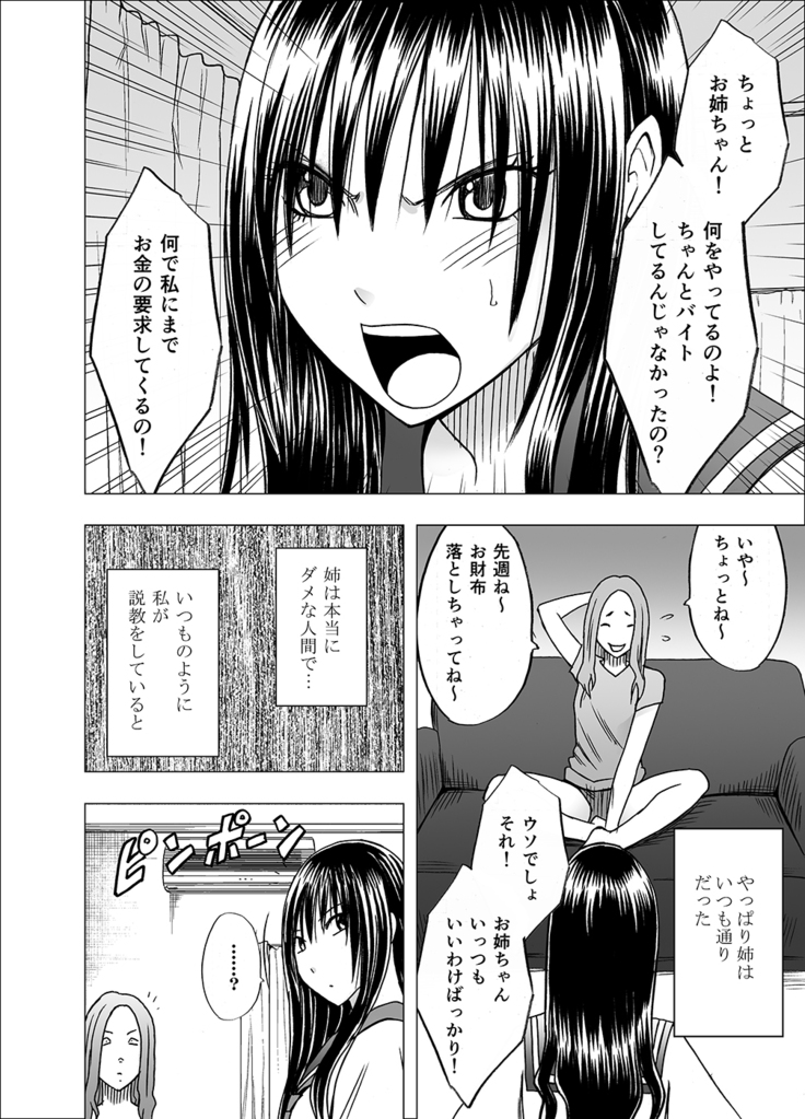 姉のカレシにおさえつけられ無理矢理胸やアソコを触られ…