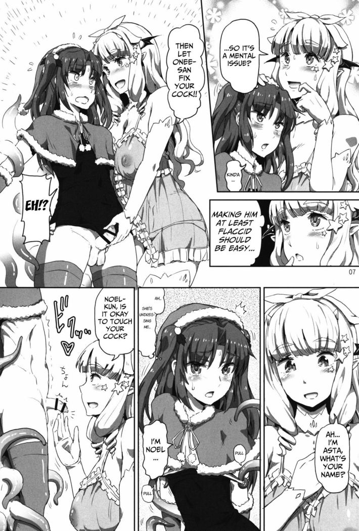 Onee-sama na Succubus to Josou Santa-chan｜Mature Succubus and Young Santa-chan