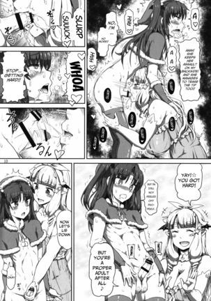 Onee-sama na Succubus to Josou Santa-chan｜Mature Succubus and Young Santa-chan