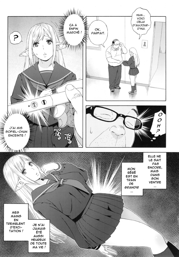 Tenkousei JK Elf 3 -Houkago Yagai Jugyou- l'étudiante elfe transferée 3-classe en plein air après l'école -