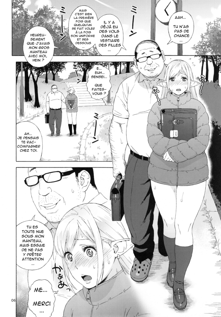Tenkousei JK Elf 3 -Houkago Yagai Jugyou- l'étudiante elfe transferée 3-classe en plein air après l'école -