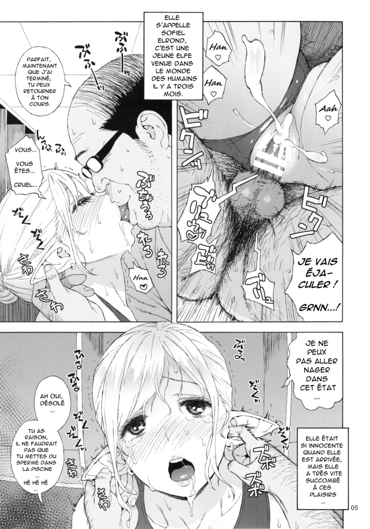 Tenkousei JK Elf 3 -Houkago Yagai Jugyou- l'étudiante elfe transferée 3-classe en plein air après l'école -