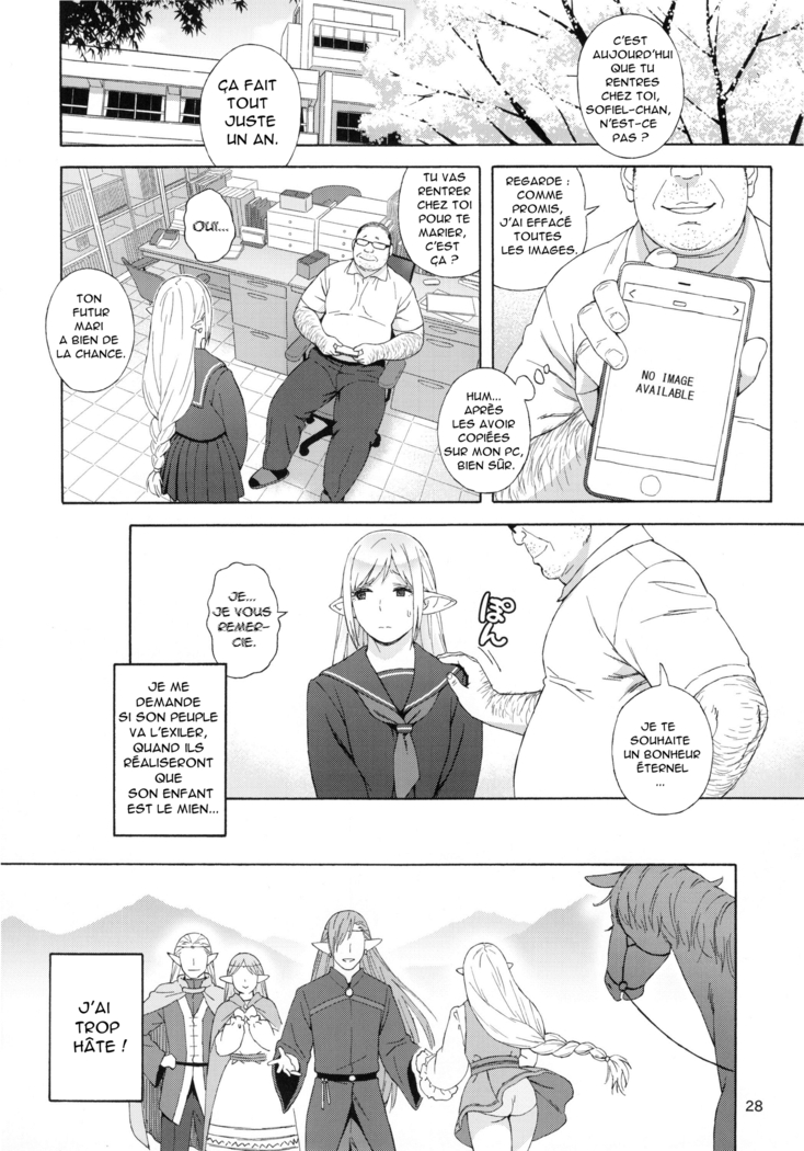 Tenkousei JK Elf 3 -Houkago Yagai Jugyou- l'étudiante elfe transferée 3-classe en plein air après l'école -
