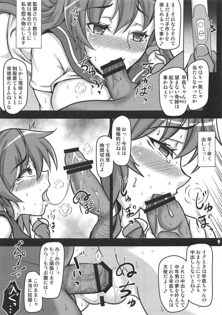 鬼畜な男に囚われた早苗さんは毎日何回も中出しされて孕まさせてしまう…