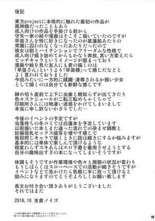 鬼畜な男に囚われた早苗さんは毎日何回も中出しされて孕まさせてしまう… Page #18