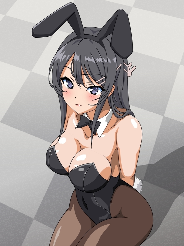 バニーガール先輩とラブラブHするCG集