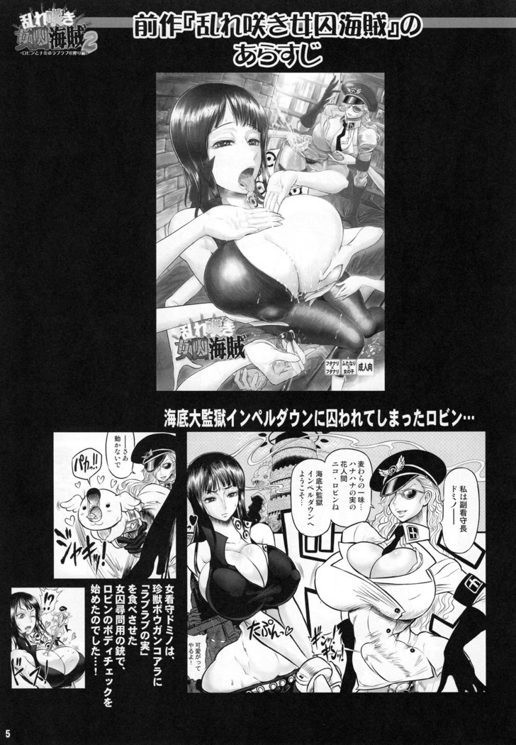 Midarezaki Joshuu Kaizoku 2 -Robin to Nami no Love Love Mitsu Shibori hen | Bloom Pirate Hooker 2