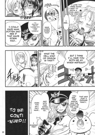 Midarezaki Joshuu Kaizoku 2 -Robin to Nami no Love Love Mitsu Shibori hen | Bloom Pirate Hooker 2 Page #21