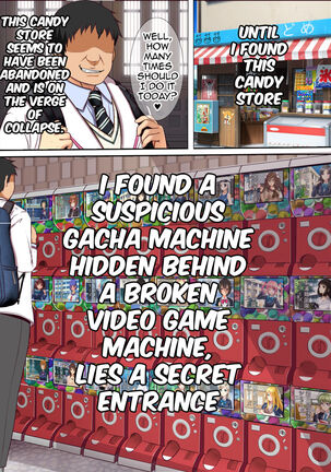Kinjo no Dagashiya no Gachaponki ni Onaho-ka shita Classmate ga Haitteiru no Daga | A Gacha Machine Was Installed at a Local Candy Store, Where You Can Win a Female Onahole.