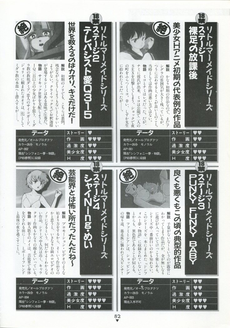 Bishoujo Anime Daizenshuu - Adult Animation Video Catalog 1991