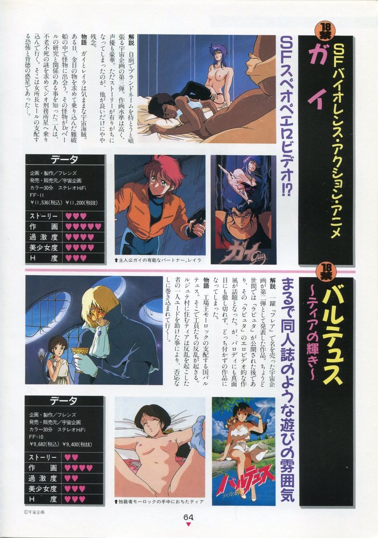 Bishoujo Anime Daizenshuu - Adult Animation Video Catalog 1991