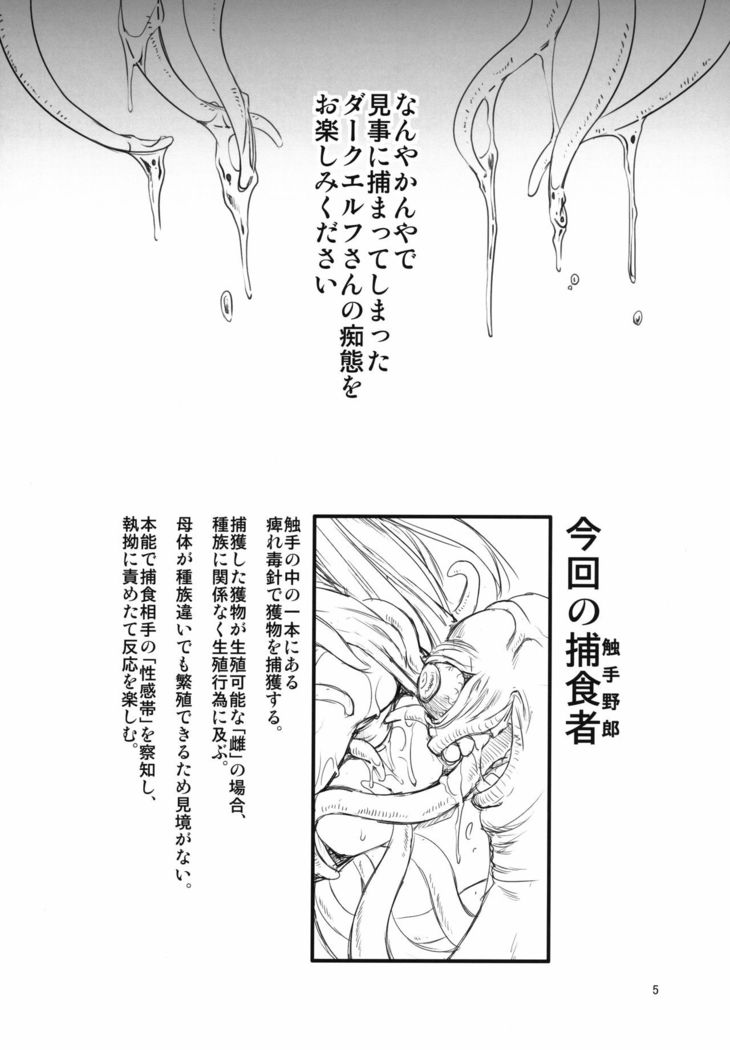 某ダークエルフの腋を触手がそこはかとなく狙ってるそんな趣味丸出しの本