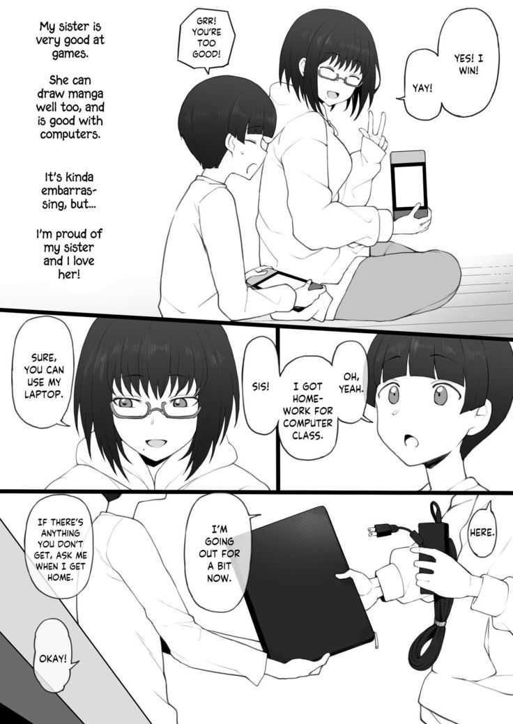 Daisuki na Onee-chan ni Karita Pasocon no Naka ni... | On the Laptop My Beloved Big Sister Lent Me…