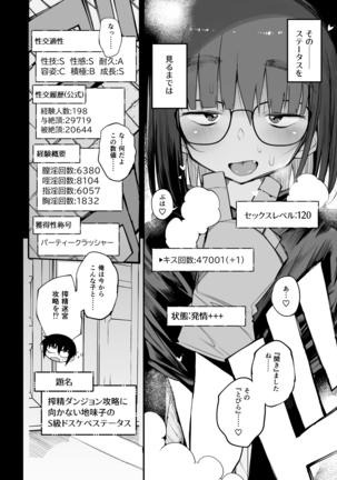 Sakusei Dungeon Kouryaku ni Mukanai Jimiko no S-kyuu Dosukebe Status - Page 12