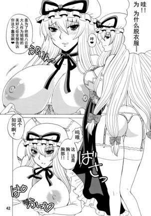 Yukari Ougi Innyuu Kekkai -Honey Bump Touhou Soushuuhen- - Page 42