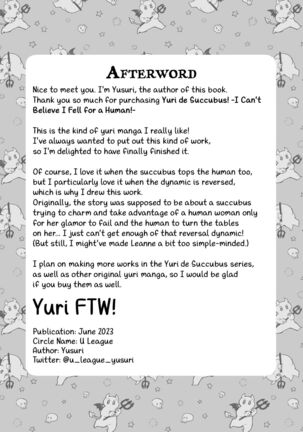 Yuri de Succubus Vol. 1 - I Can't Believe I Fell for a Human! - Page 41