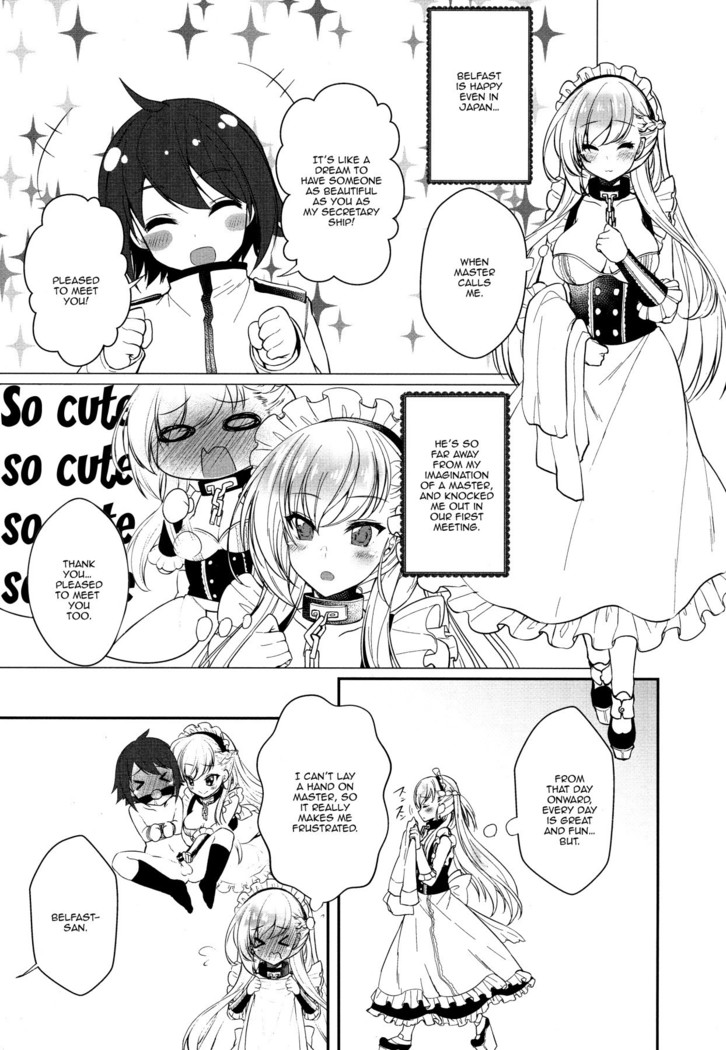 Belfast desu, Goshujin-sama. | My name's Belfast, Master.
