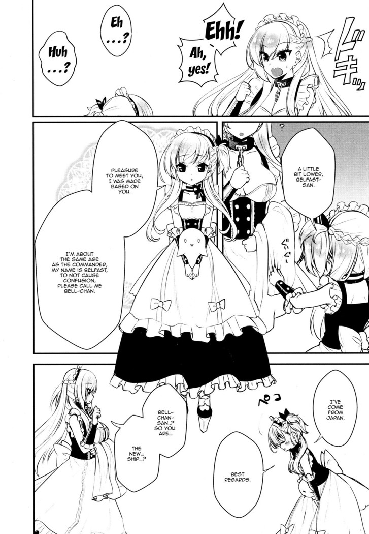 Belfast desu, Goshujin-sama. | My name's Belfast, Master.
