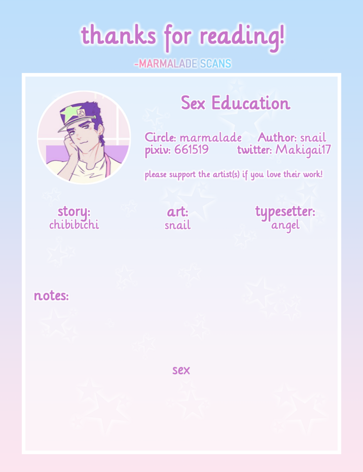 Sex Education - Jojo's Bizarre Adventure