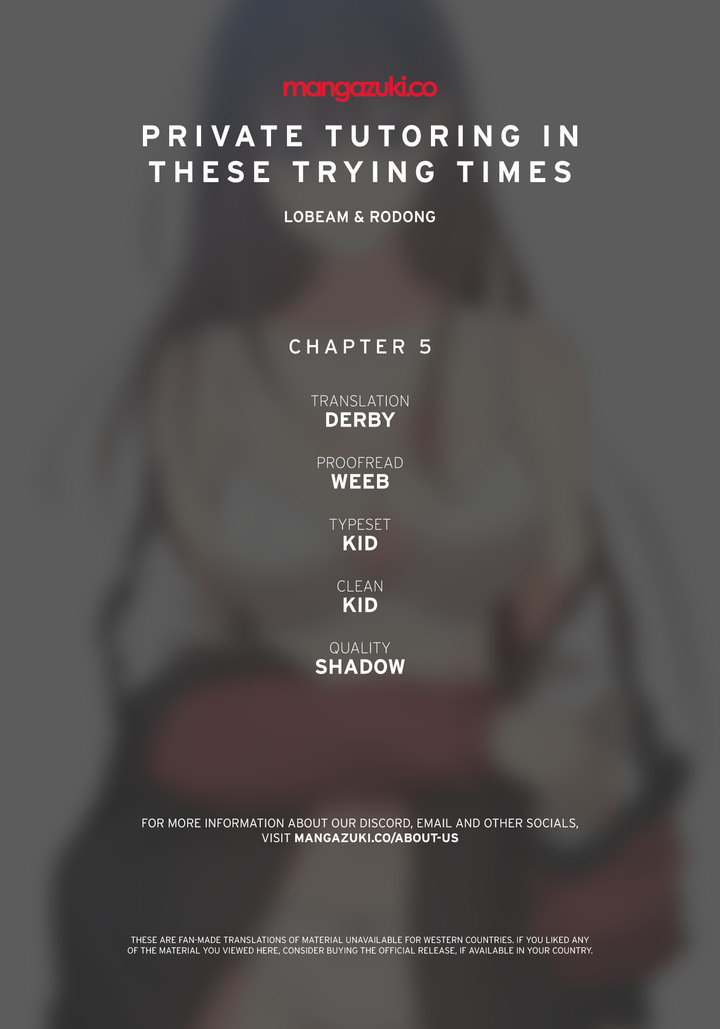 Private Tutoring in These Trying Times 01-05