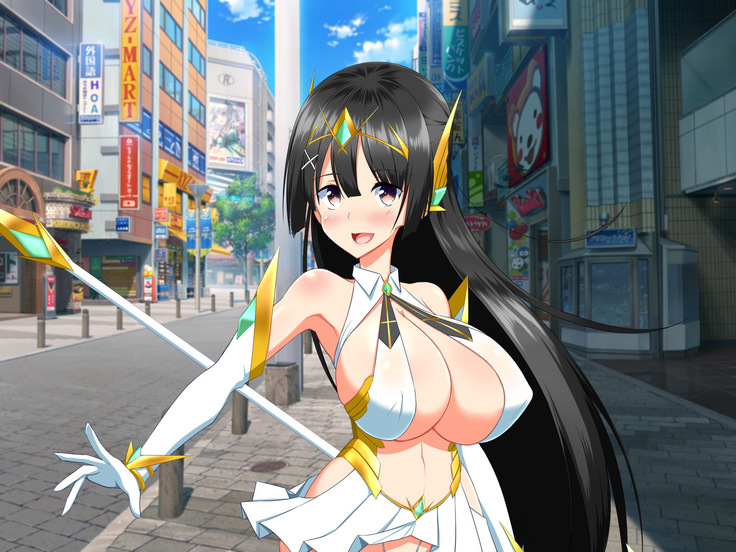 変身ヒロインVS巨大チ○ポ50本